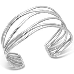 Silver Wave Cuff Bangle by Pruden and Smith | 30000101-6-strand-silver-wave-bangle_b68c3bbb-2546-4d6a-a57c-92266900b9f0.jpg