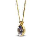 Sapphire 18ct Yellow Gold Pendant Pendant Pruden and Smith   