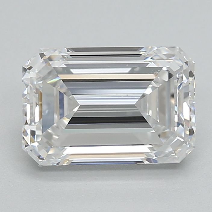 1.49ct Emerald Lab-Grown Diamond — for Emerald-Cut Cathedral Solitaire Engagement Ring