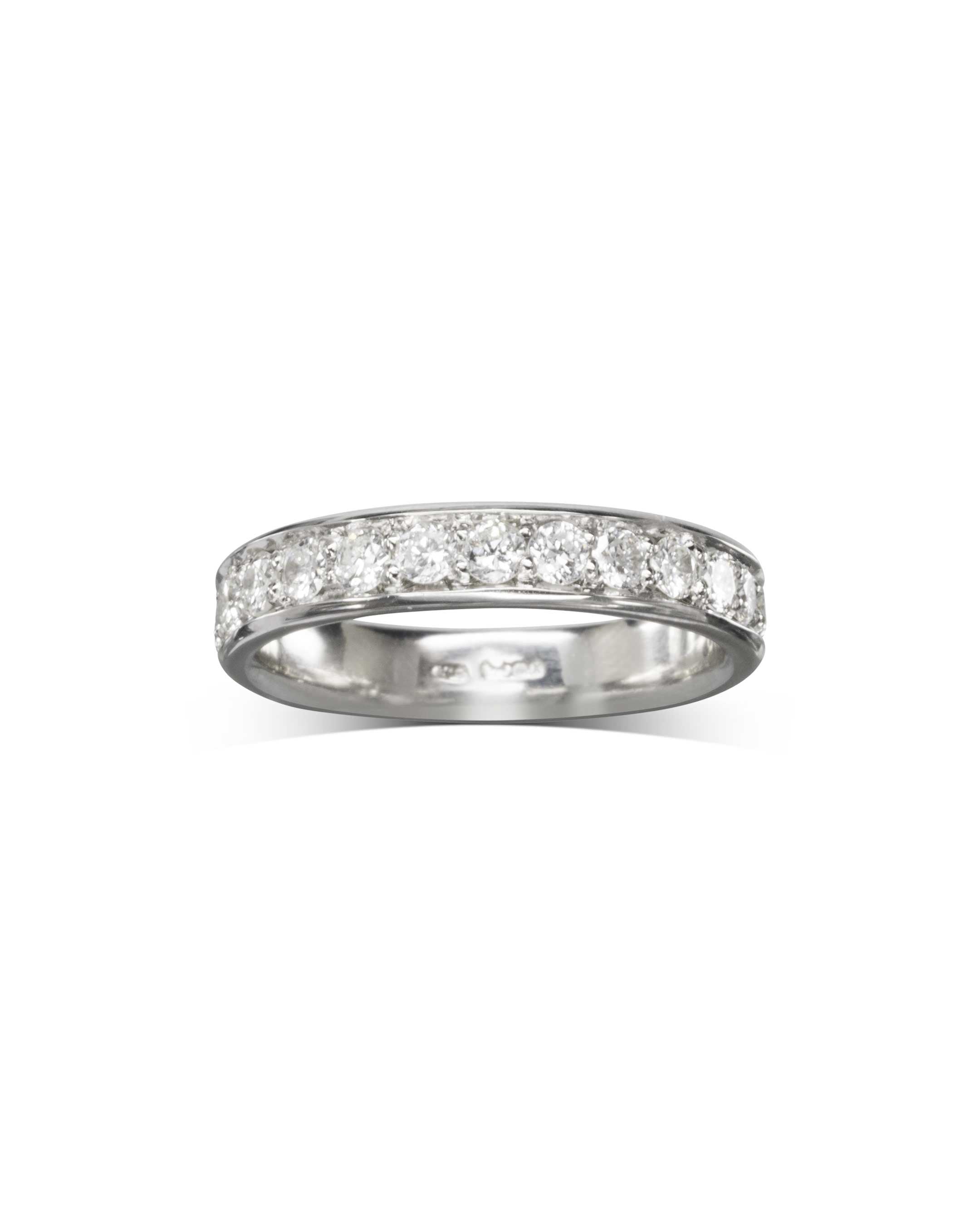 Pavé Platinum and Diamond Eternity Ring (2ct) Ring Pruden and Smith