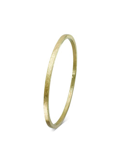 Matte Solid 9ct Gold Square Bangle Bangle Pruden and Smith   