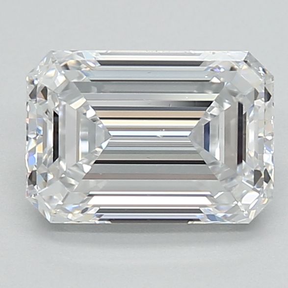 1.46ct Emerald Lab-Grown Diamond — for Emerald-Cut Cathedral Solitaire Engagement Ring