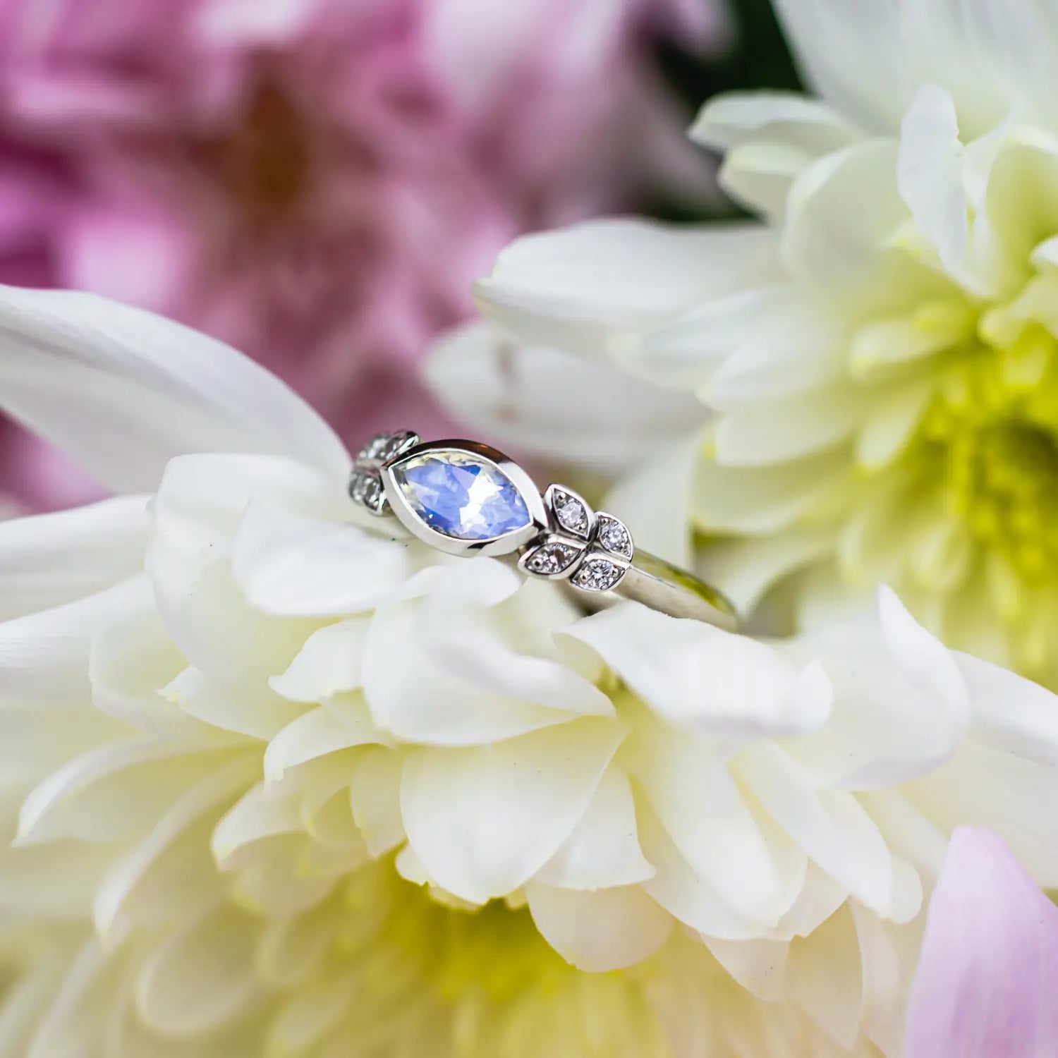 Opal engagement ring