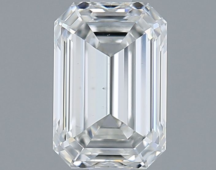 1.4ct Emerald Natural Diamond — for Emerald-Cut Cathedral Solitaire Engagement Ring