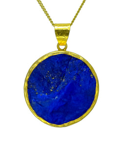Lapis Lazuli Round Pendant Pendant Pruden and Smith   