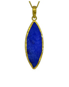 Lapis Lazuli Marquise Pendant Pendant Pruden and Smith   