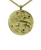 Bespoke Gold Pendant with White Horse Of Uffington Pendant Pruden and Smith   