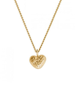 Nugget 9ct Yellow Gold Heart Pendant Pendant Pruden and Smith   