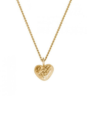 Gold Nugget Heart Pendant Pendant Pruden and Smith   