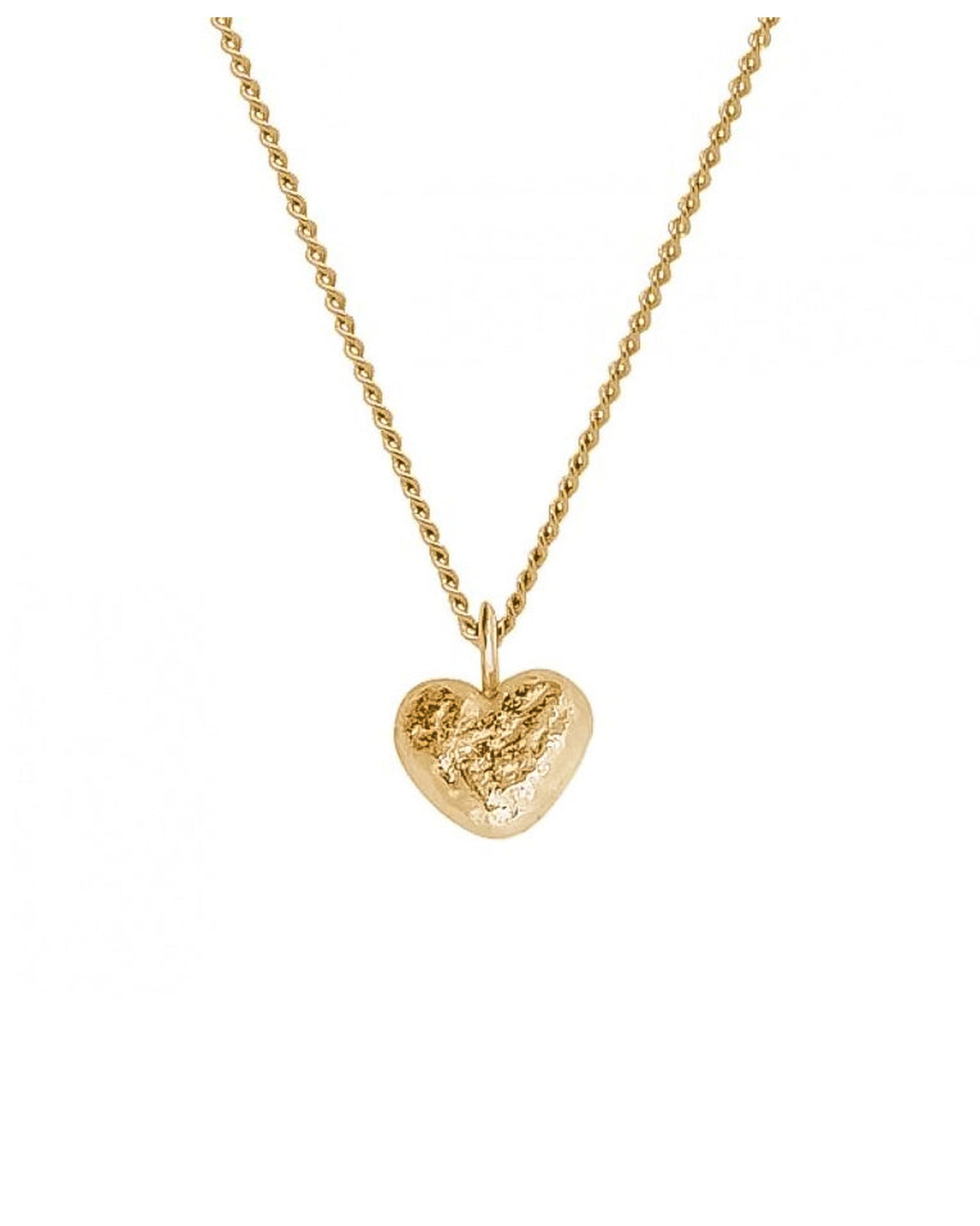 Gold nugget heart necklace Clearance