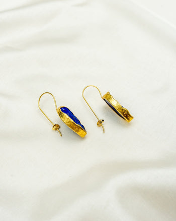 Lapis Lazuli Drop Earrings (25mm) Earring Pruden and Smith   