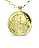 St Christopher Solid Gold Pendant Pendant Pruden and Smith   