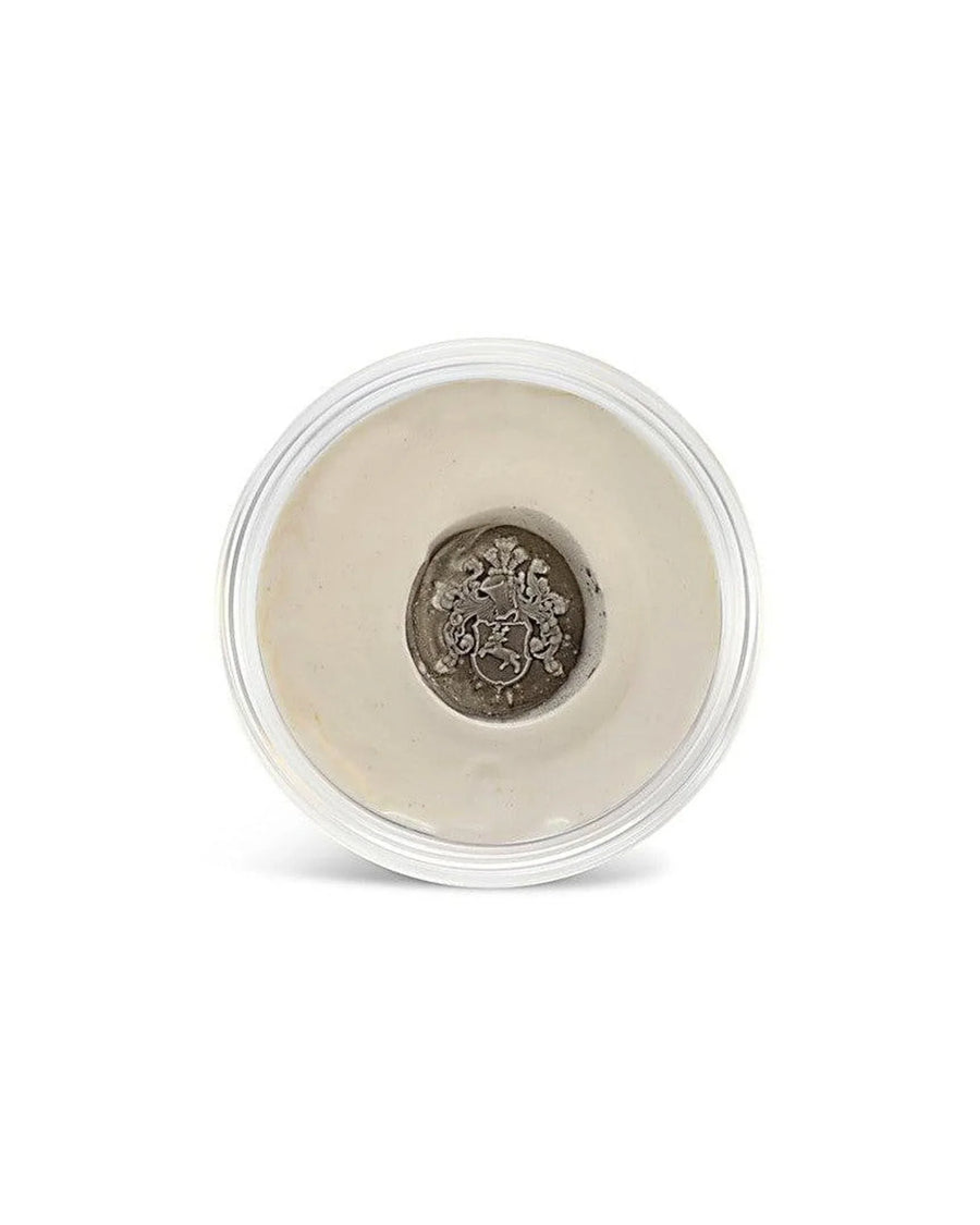 White gold coat of arms signet ring impression, handmade bespoke jewellery