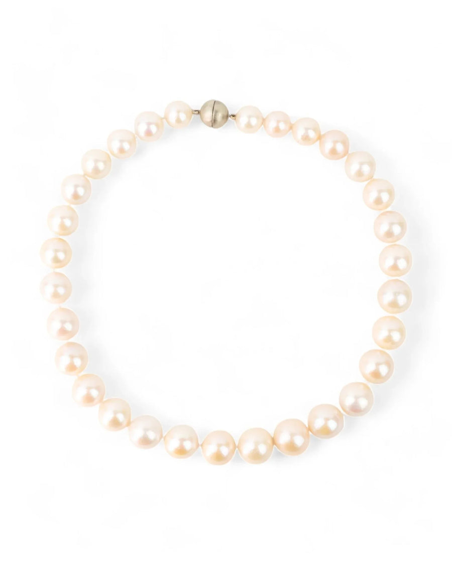 9ct Yellow Gold White Pearl Necklace Necklace Pruden and Smith