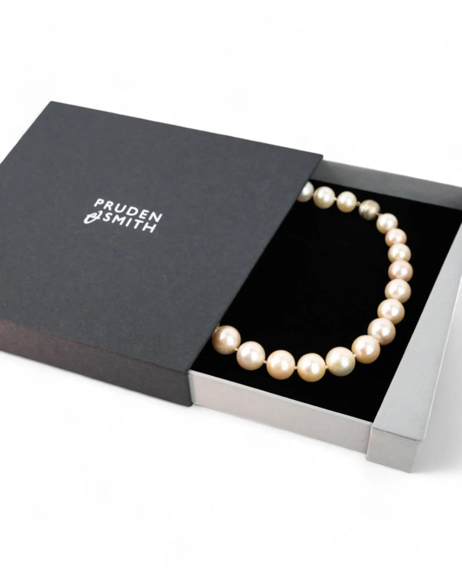 9ct Yellow Gold White Pearl Necklace Necklace Pruden and Smith