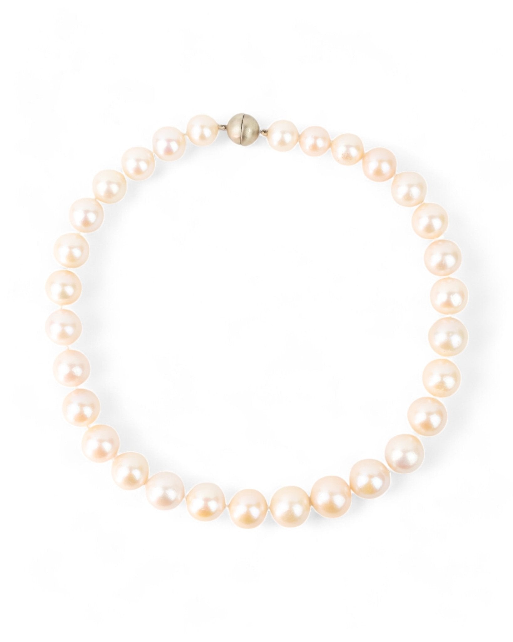 9ct Yellow Gold White Pearl Necklace Necklace Pruden and Smith