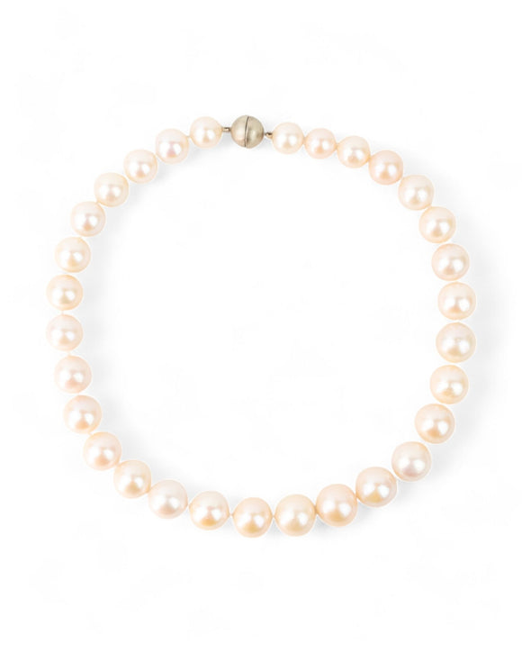 9ct Yellow Gold White Pearl Necklace Necklace Pruden and Smith