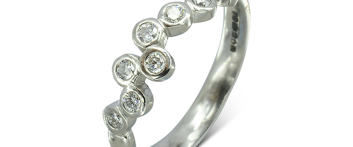 Water Bubbles Diamond Eternity Ring Ring Pruden and Smith   