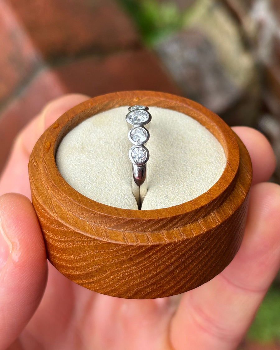 Art Deco Round Brilliant Cut Diamond Eternity Ring
