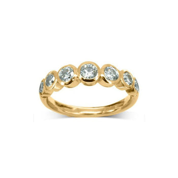 Water Bubbles Diamond Half Eternity Ring Ring Pruden and Smith   