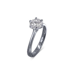 Talon Claw Diamond Engagement Ring Ring Pruden and Smith Platinum  