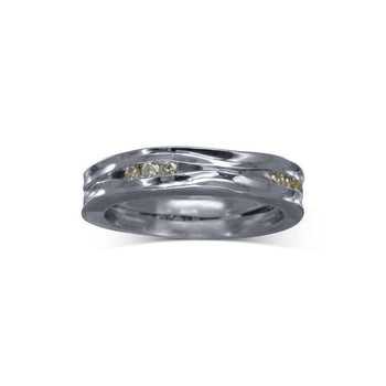 Trap Diamond Ring (4mm) Ring Pruden and Smith Platinum  