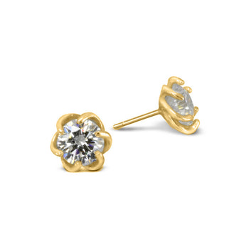 Six Claw Diamond Ear Studs Earring Pruden and Smith   