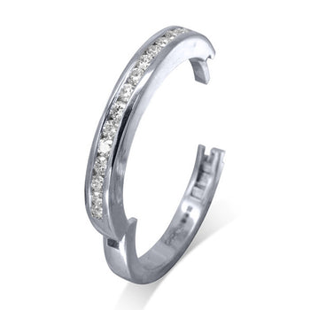 Channel Set Diamond Hinged Eternity Ring Ring Pruden and Smith Platinum  