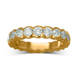 Scalloped Diamond Eternity Ring (2ct) Ring Pruden and Smith 18ct Yellow Gold  