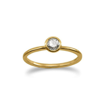 Simple Diamond Stacking Ring Ring Pruden and Smith 18ct Yellow Gold  
