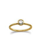 Simple Diamond Stacking Ring Ring Pruden and Smith 18ct Yellow Gold  
