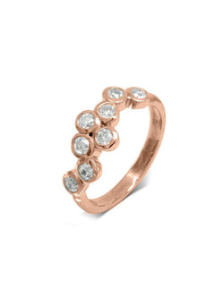 Water Bubbles Diamond Eternity Ring (Large) Ring Pruden and Smith 18ct Rose Gold  