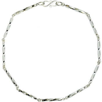 Twisted Silver Chain Necklace Necklace Pruden and Smith 16 inch  