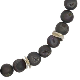 Black Onyx Druzy Necklace Necklace Pruden and Smith   