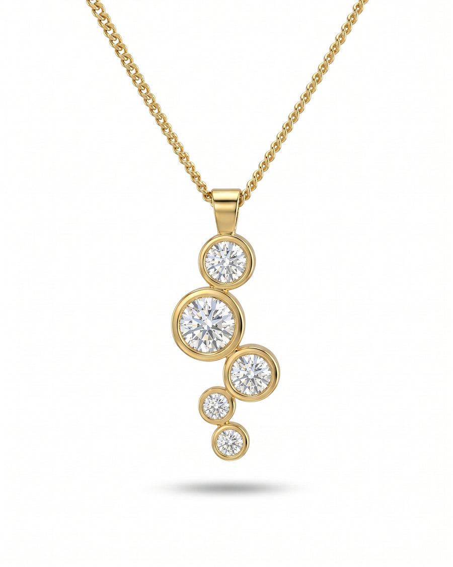 Bubbles 1ct Diamond Pendant