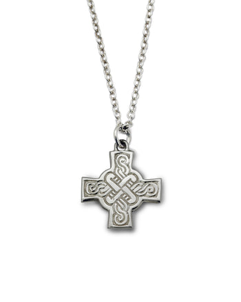 Celtic Cross Silver Pendant Pendant Pruden and Smith   