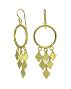 Chandelier Silver or Vermeil Gold Drop Earrings Earring Pruden and Smith Yellow Gold Vermeil  