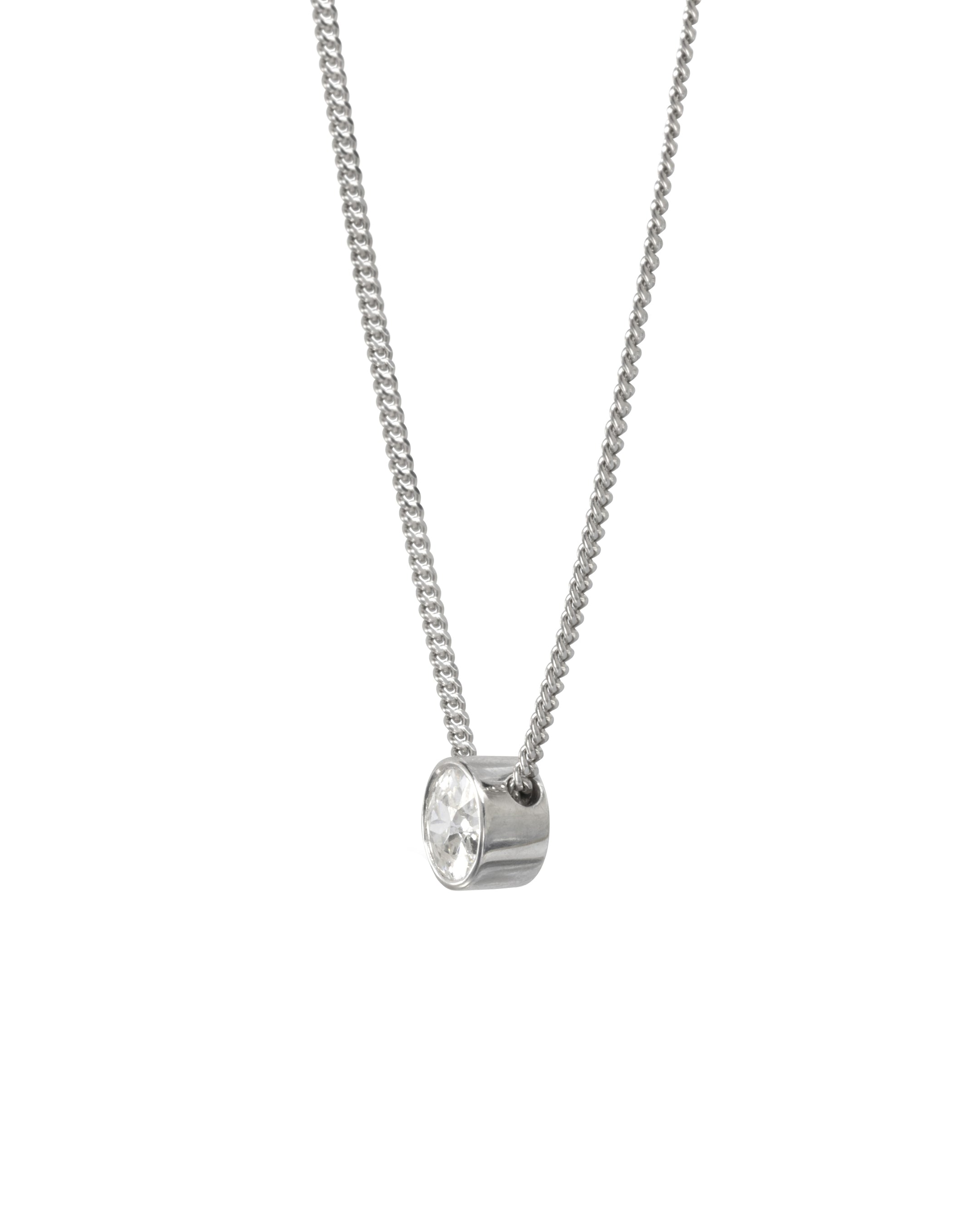 Solitaire Simple Diamond Pendant Pendant Pruden and Smith