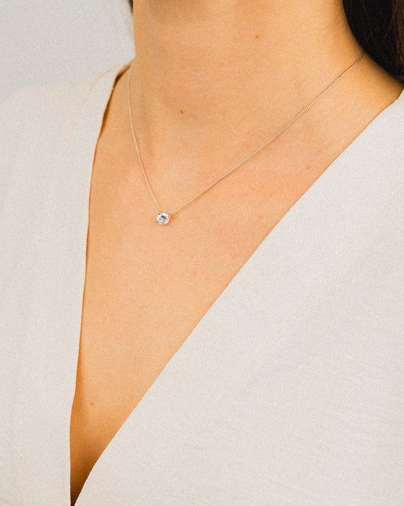 Diamond Solitaire Pendant Pendant Pruden and Smith