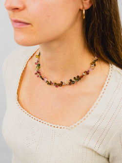 Teardrop Gemstone Necklace Necklace Pruden and Smith   