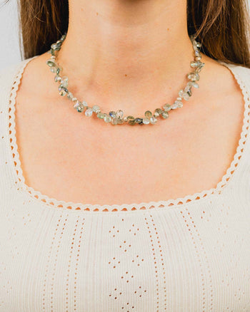 Teardrop Gemstone Necklace Necklace Pruden and Smith   
