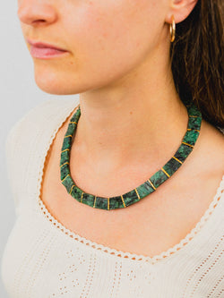 Rough Emerald Collar Necklace Necklace Pruden and Smith   