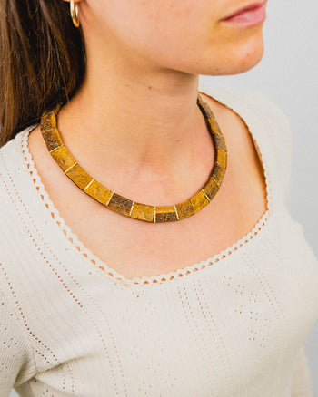 Tiger's Eye Collar Necklace Necklace Pruden and Smith   