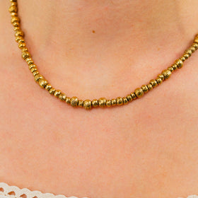 Random Gold Nugget Necklace Necklace Pruden and Smith   