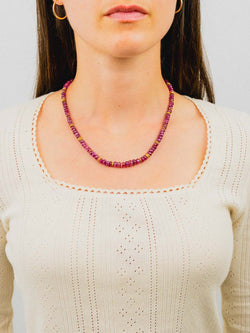 Ruby and Yellow Gold Necklace Necklace Pruden and Smith   