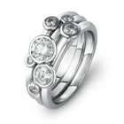 Diamond Stacking Rings Ring Pruden and Smith Platinum  