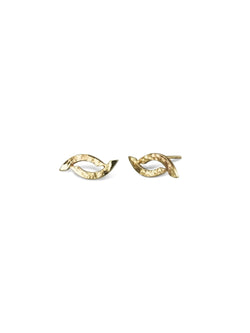 Forged 9ct Gold Stud Earrings (Small) Earring Pruden and Smith   