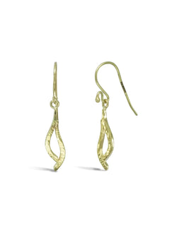 Forged 9ct Yellow Gold Drop Earrings (Small) Earring Pruden and Smith   