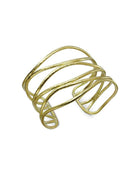 Six Strand Rough Solid 9ct Gold Cuff Bangle Bangle Pruden and Smith 9ct Yellow Gold  