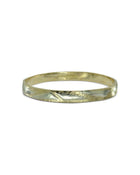 Hammered Yellow and White Solid Gold Bangle Bangle Pruden and Smith   